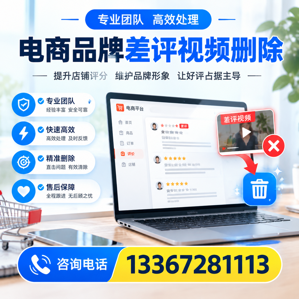 如何在三沙快速处理电商品牌差评视频删除问题？